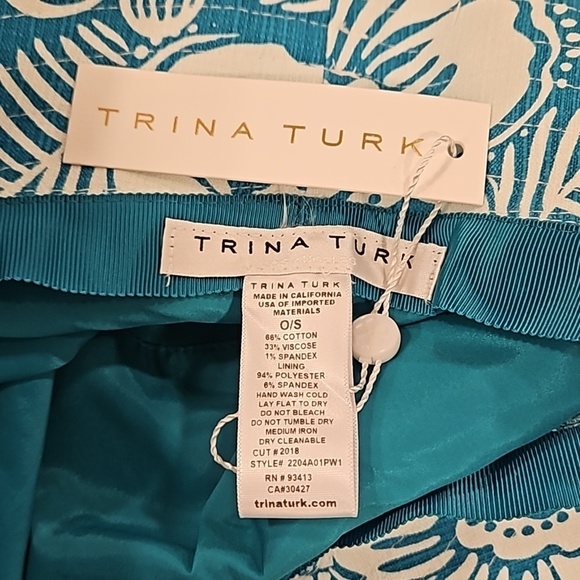 ?TRINA TURK? Pinapple Garden Crusher Hat ~ Pineapple Paradise Barkcloth NWT main image 12